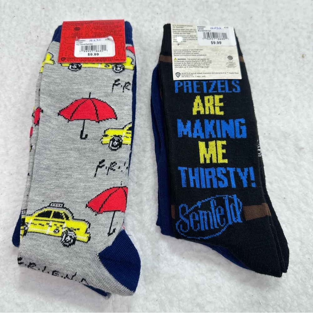 Friends and Seinfeld socks - Picture 2 of 9